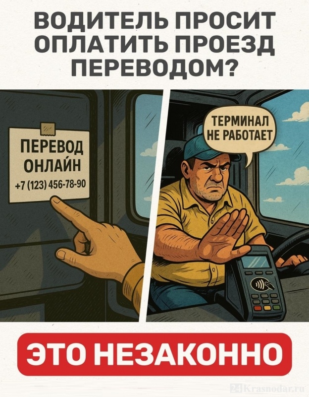 Что делать если маршрутчик просит оплатить проезд переводом