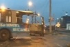 Разорвало троллейбус