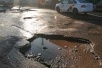 Растаяла дорога на Ленинском переулке