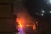 Гаражи вспыхнули на улице Лузана