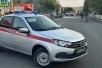 В Темрюке сотрудники Росгвардии на время перекрывали дорогу из-за загоревшегося автомобиля