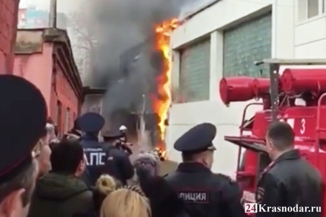 Пожар в ГАИ – 24Krasnodar.ru 