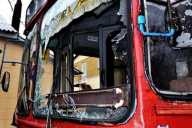 В центре Краснодара столкнулся легковой автомобиль и два троллейбуса