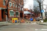 В центре прорвало канализацию