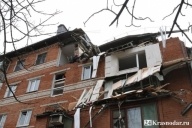 Взорванный дом опасен для проживания
