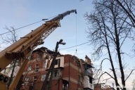 Завершаются работы по демонтажу аварийной части взорванного дома