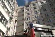 В Краснодаре загорелась 9-этажка