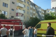 Пожар в Молодежном микрорайоне (ВИДЕО)