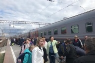 Обстановка на железнодорожном вокзале