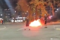 Поджог мотоцикла