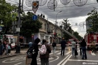 Молния ударила в центре Краснодара