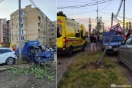 Разбил автомобили и сбежал