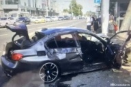 Автоледи на BMW снесла две опоры ЛЭП