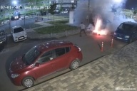 Фаер-шоу на улице Сапрунова