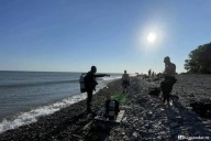 Смыло в море